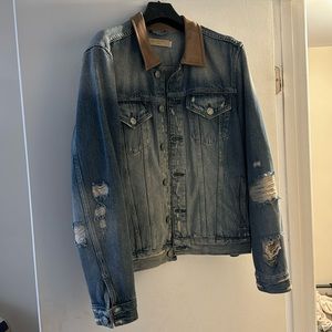 All Saints Distressed Jean Jacket Like New